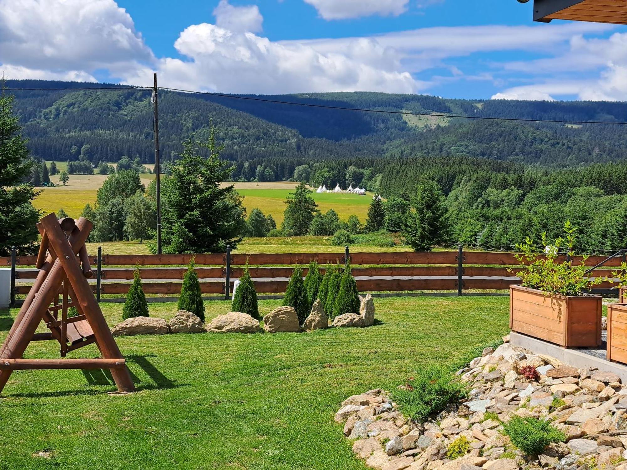 Osada Orlica Klimatyczne Domki Z Widokiem Na Gory I Termalnym Spa Sauna Jacuzzi 4 Km Od Zieleniec Ski Arena Lasowka Eksteriør bilde